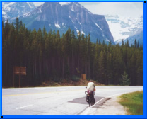 Lake Louis as is Banff are indeed very spectacular areas to cycle through!