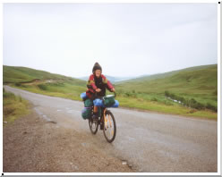 In the far north, it is nice to cycle along pretty traffic free roads.