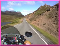 The roads here are seldom flat but generally offer little traffic. 